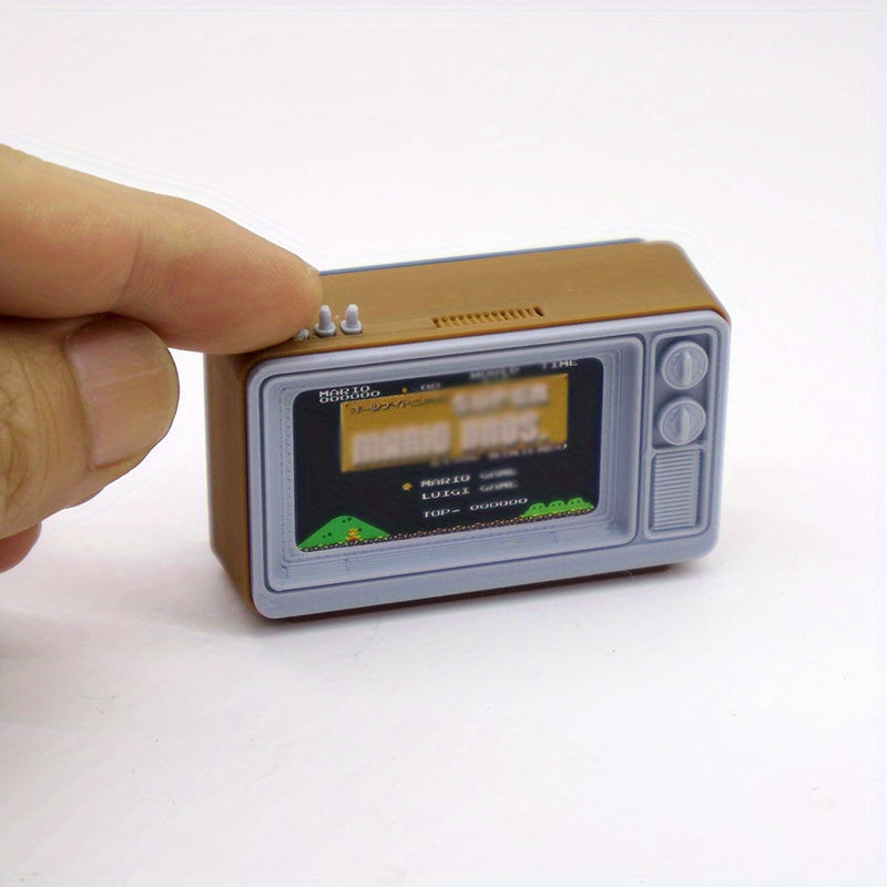 Doll House Accessories Living Room Scene Model Mini Retro TV Model