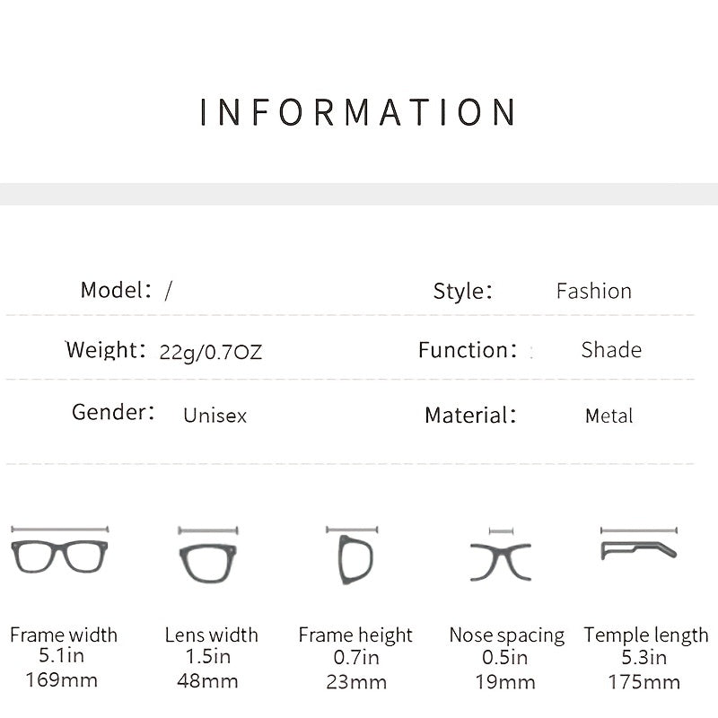 Irregular Rimless Women's Sunglasses Metal Y2K Eyewear