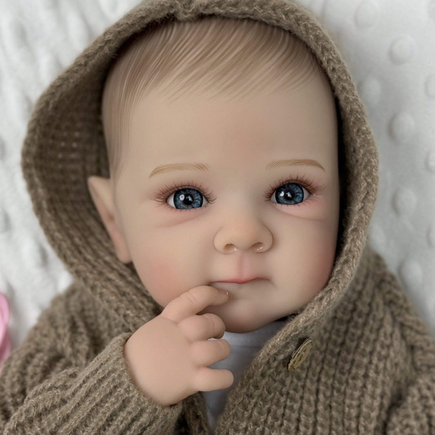 19" Full Vinyl Body Reborn Baby Girl Doll Toy for Kids Birthday Gift