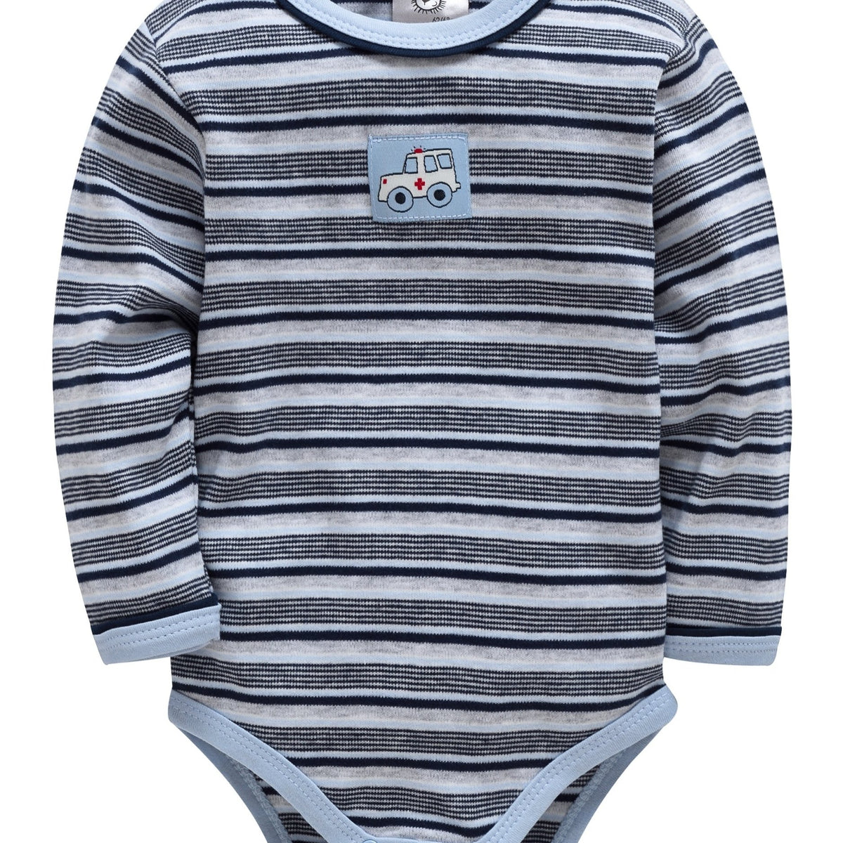 Baby Boy's Striped Romper Long Sleeve Sports Romper