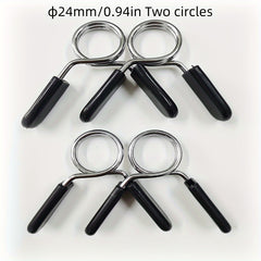Barbell Clamps Spring Barbell Lock Dumbbell Bar Clip 2pcs