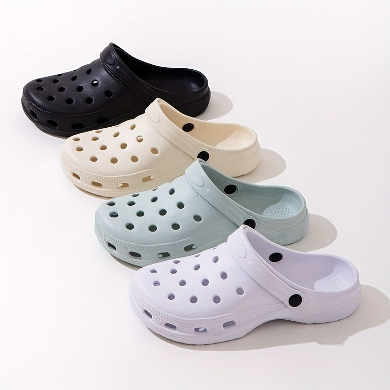 Unisex Lightweight Comfy Clogs Hollow Out Garden Shoes