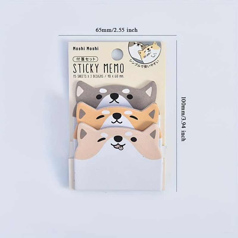 Cartoon Animal Sticky Notes Combo Pack