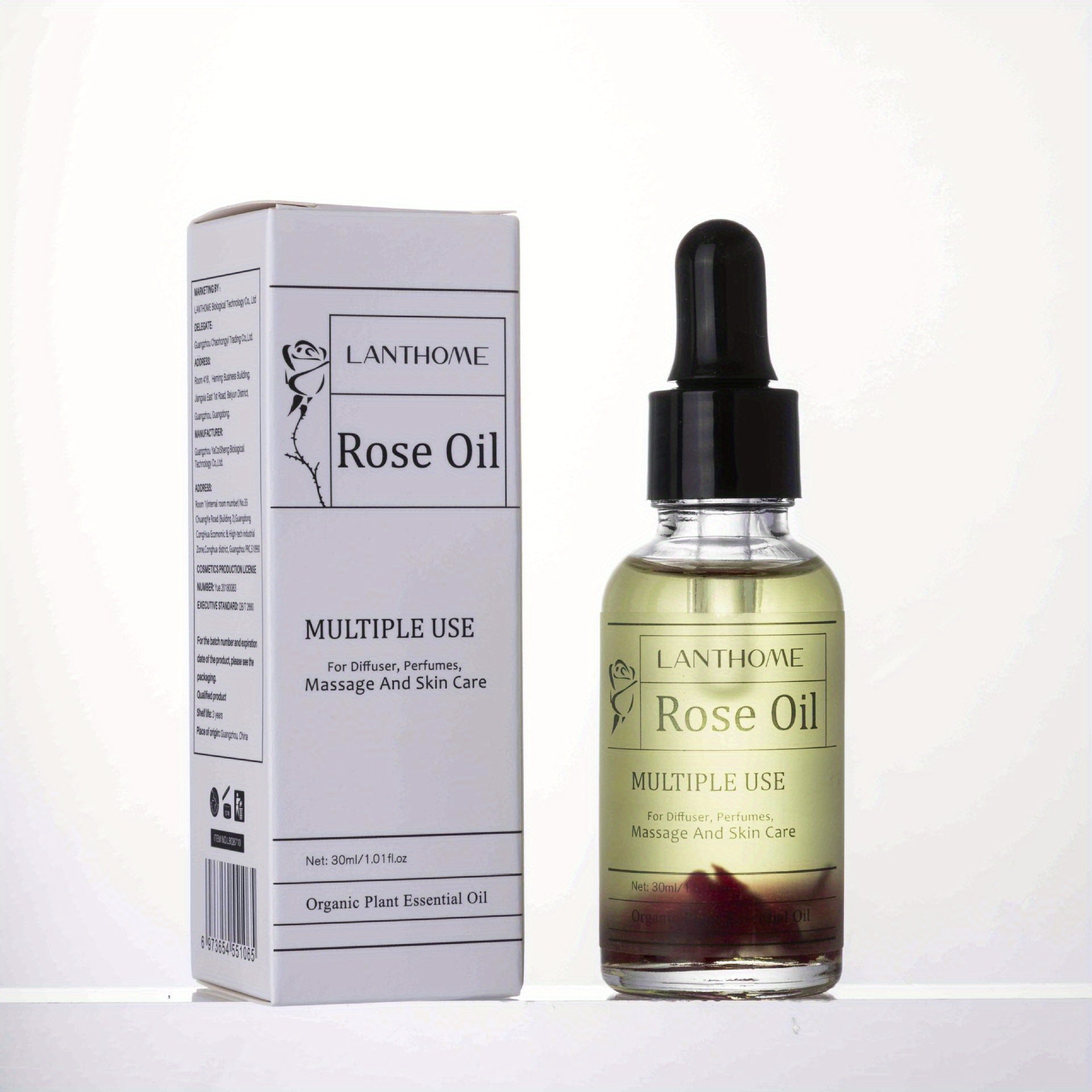Moisturizing Rose Essential Oils Unisex Face with Plant Herbal Specimens