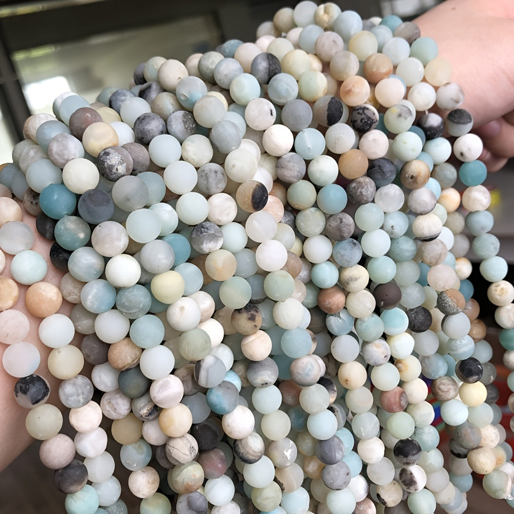 Colorful Round Loose Beads For DIY Jewelry Making 15''