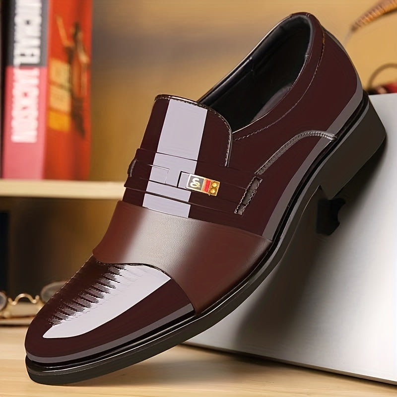 Men's Pointed Dress Shoes Comfortable Non slip Formal Shoes