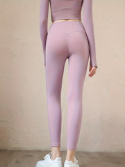High Waist Slimming Yoga Leggings Quick Drying Butt Lifting Seamless Yoga Pants