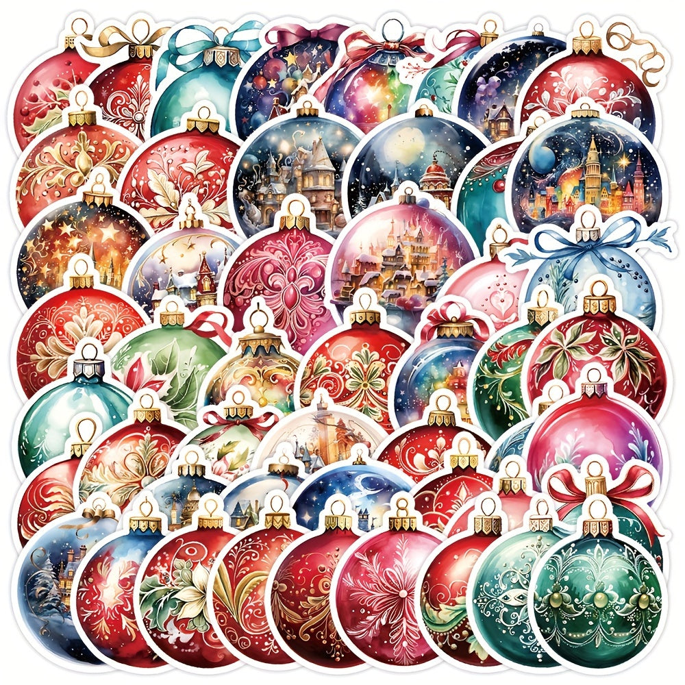 YIIMANNER 50 Pack Cartoon Christmas Graffiti Stickers Vinyl