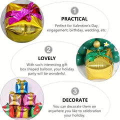 2pcs 22 inch Christmas Gift Boxes Balloon Party Decoration