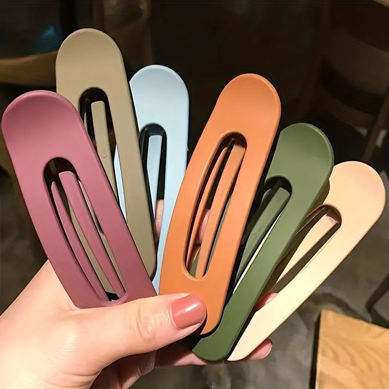 3pcs Colorful Duckbill Hair Clips Acrylic Headwear Strong Hold Hair Accessories