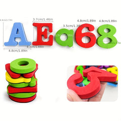Magnetic Letter & Number Stickers Educational Toys