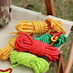 2pcs Windproof Reflective Rope for Camping with Buckle