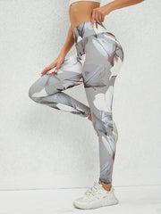 Women's Printed High Waist Butt Lifting Pants for Running & Yoga