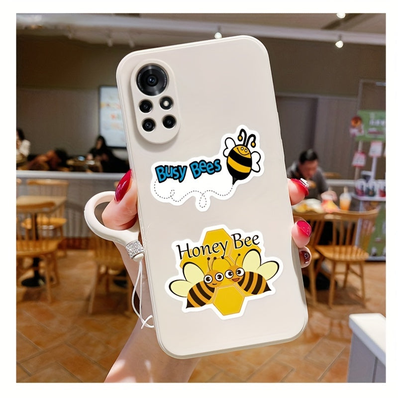 50 Bee Waterproof Decorative Stickers Insect Animal Art Decals