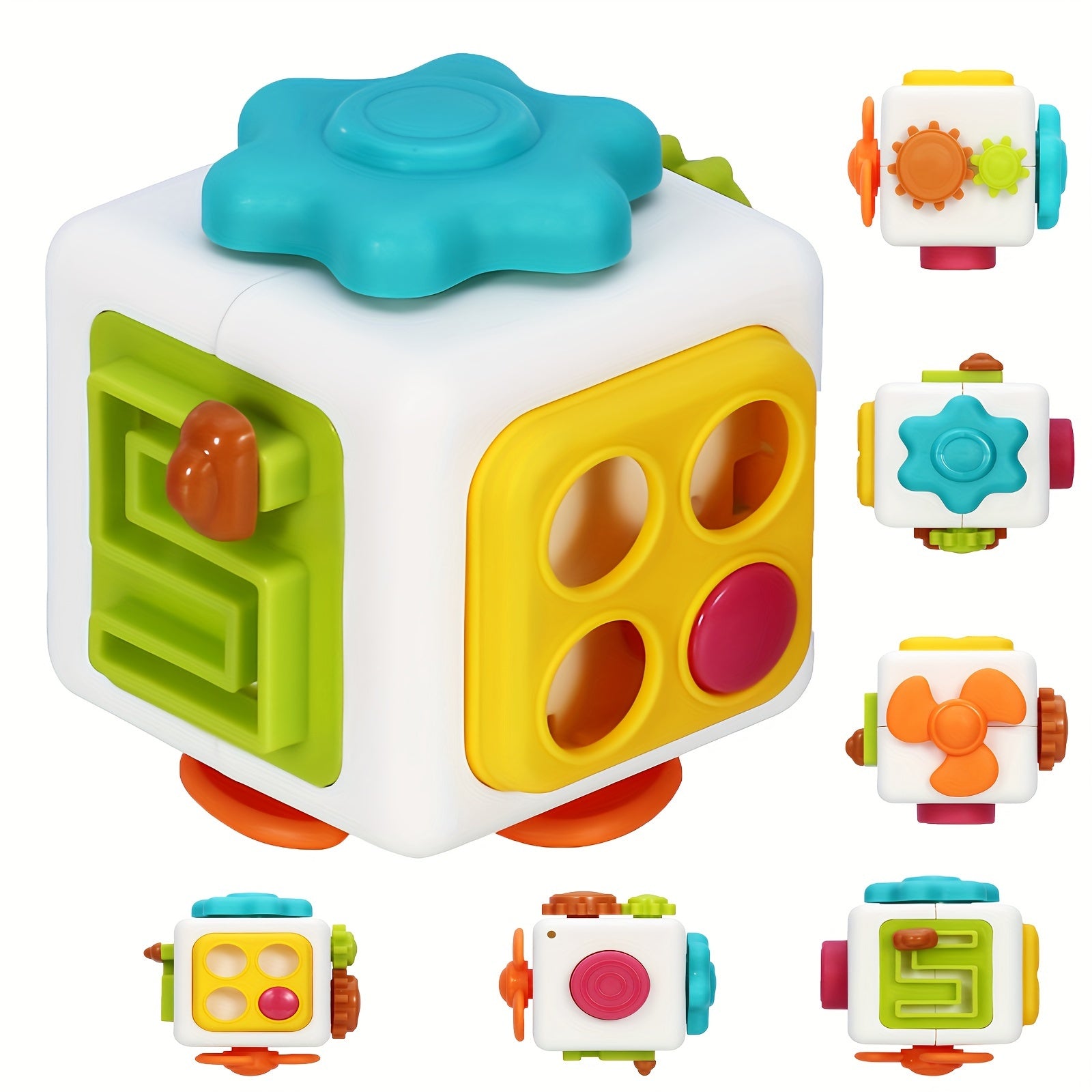 6 in 1 Sensory Activity Cube Educational Game Center for Kids