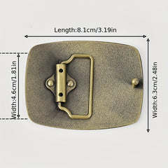 Skull Rectangular Belt Buckle Women Men Western Jeans Accessories
