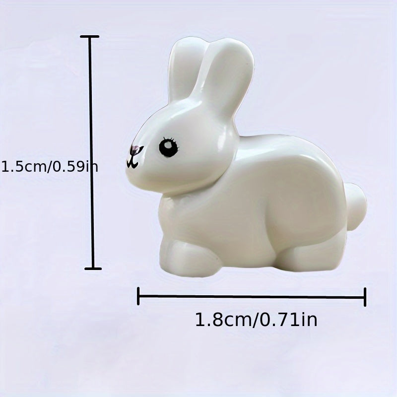 9pcs Mini Building Block Lovely Rabbit Anime DIY Animal Park Gift