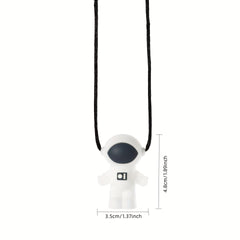 Planet Spaceman Silicone Chewing Pendant Baby Teething Sensory Necklace