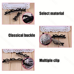 2pcs Double Layer Hair Clip Side Clip Bangs Clip Hair Accessories