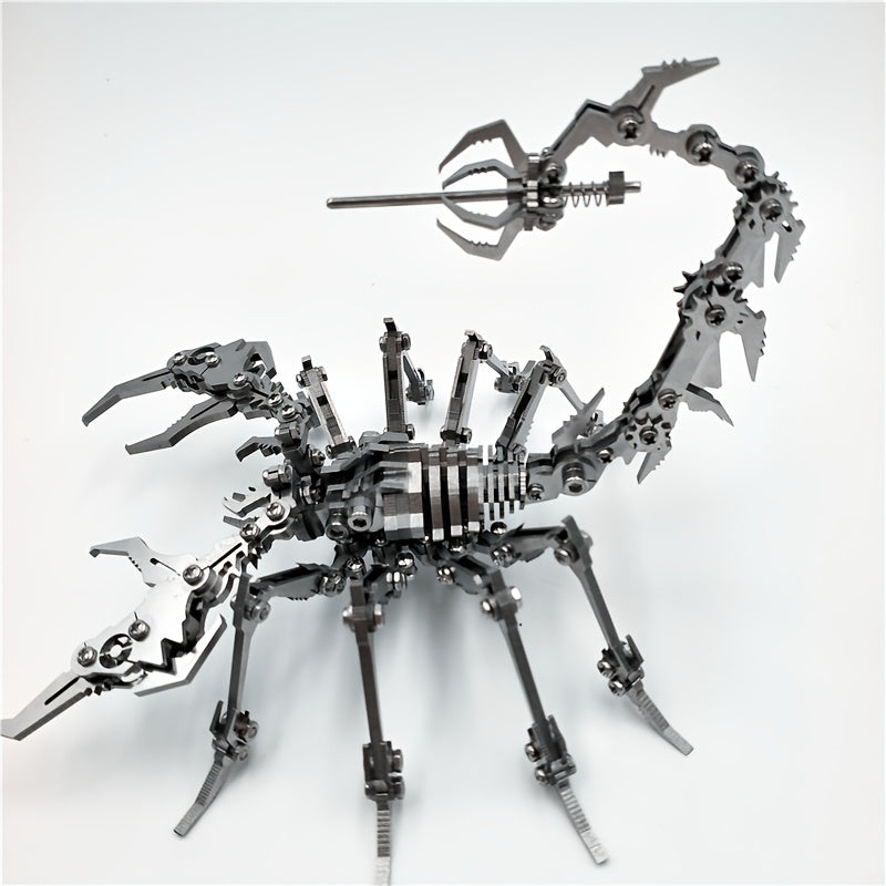 MOKR Scorpion King 3D Metal Jigsaw Puzzle DIY Educational Toy Animal Silver