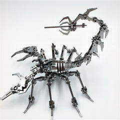 MOKR Scorpion King 3D Metal Jigsaw Puzzle DIY Educational Toy Animal Silver