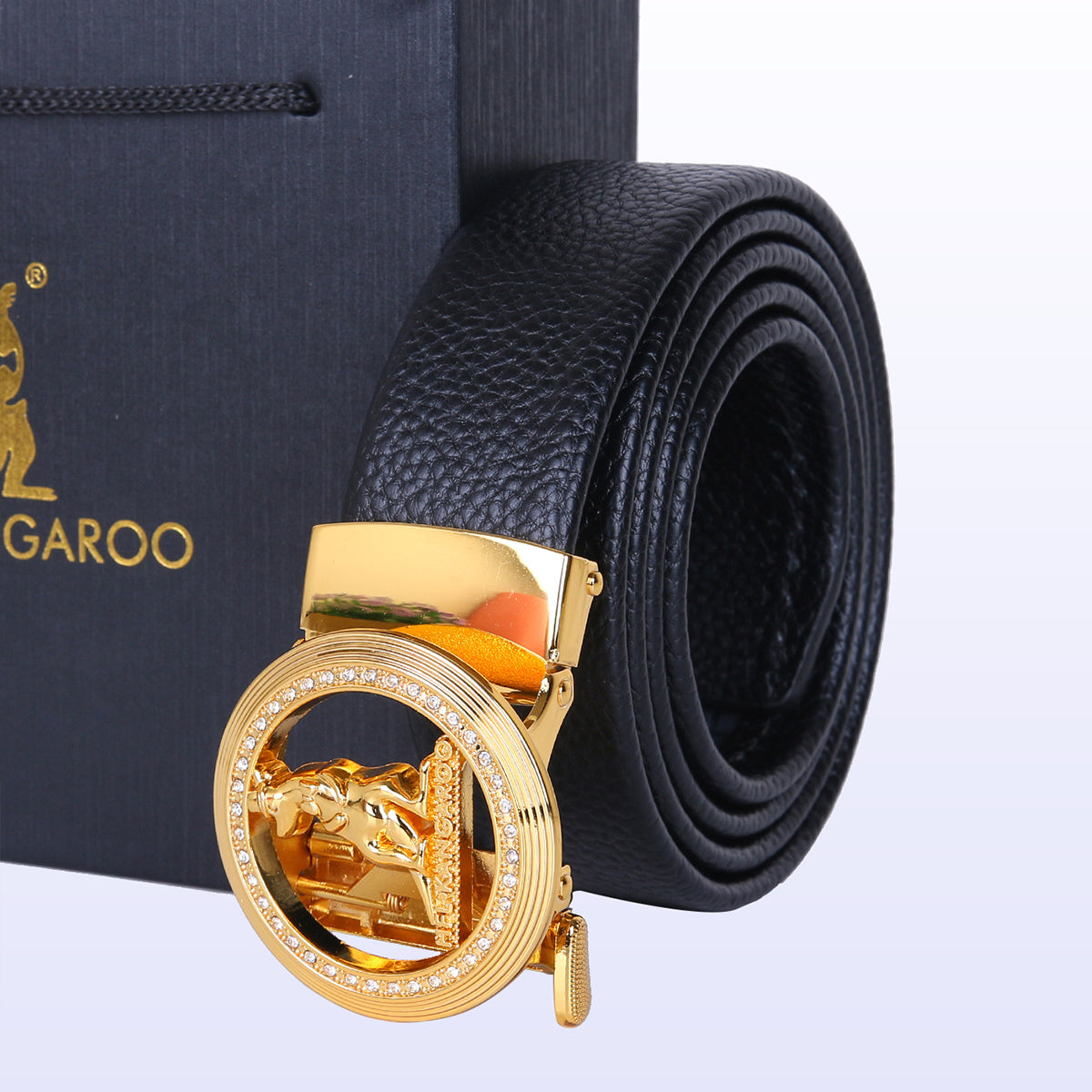 Men's Round Rhinestone Belt