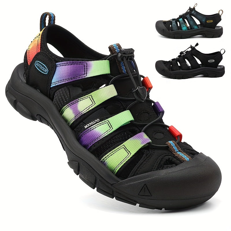 Men's Durable No Tie Sandals for Hiking and Beach