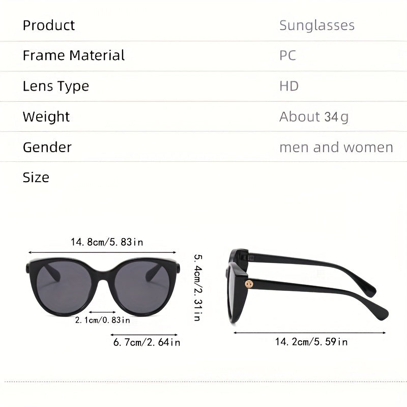 Y2K Cat Eye Sunglasses Beach Party UV400
