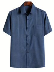 Men's Casual Lapel Button Up Shirt