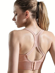 2pcs Wireless Sports Bras Comfy & Breathable Push Up Shockproof Bra