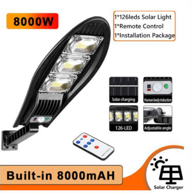 10000W 168LED Solar Street Light Outdoor Waterproof LED For Garden Wall