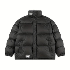 Men's Winter Jacket Stand Collar Padded Coat