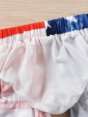 Boys American Flag Swim Beach Pants Independence Clothes