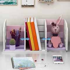 Plastic Retractable Bookshelf Adjustable Book Display Holder