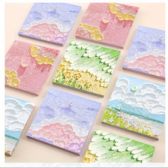Painting Postit Index Sticker Landscape Memo Book
