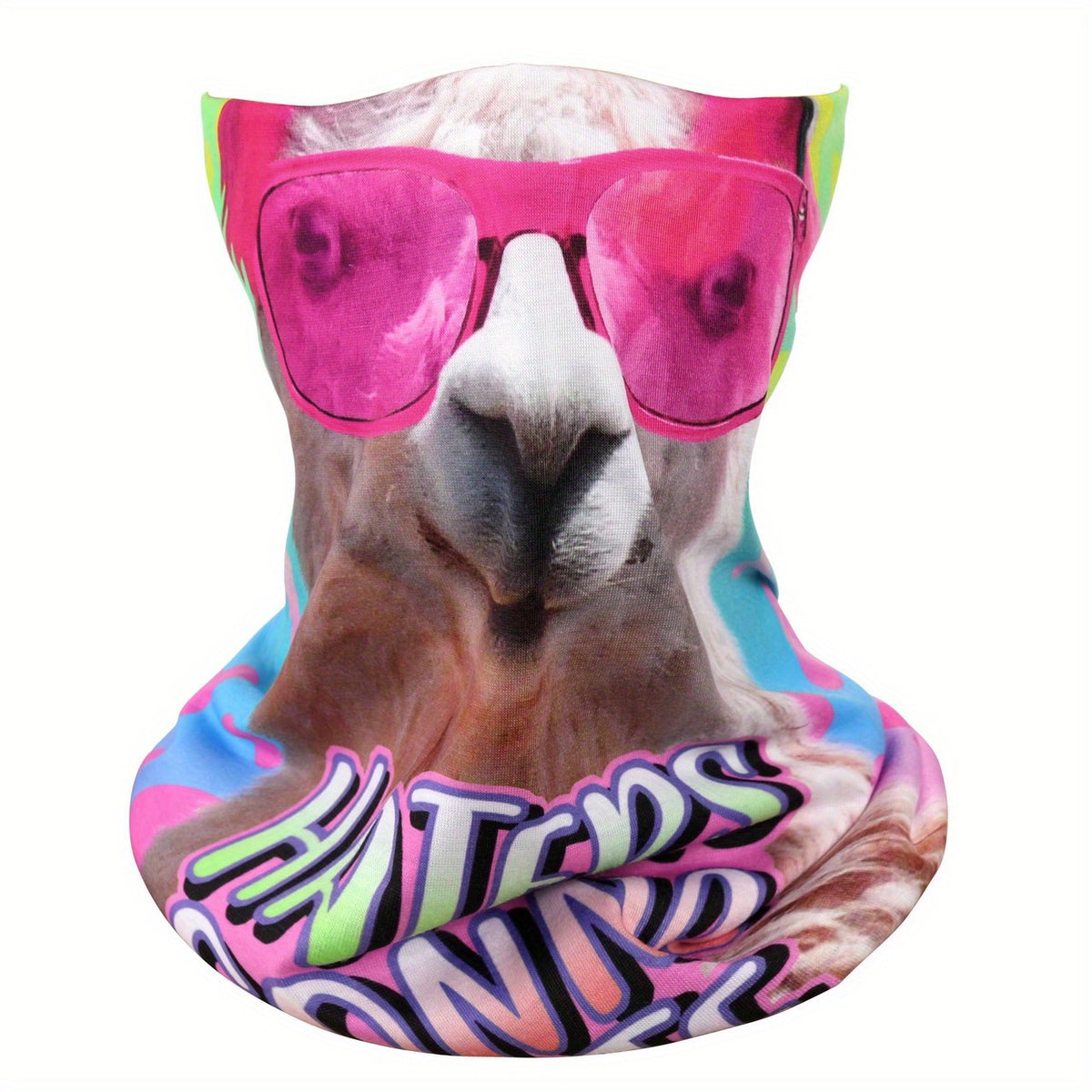 Cartoon Print Ice Mask Breathable Neck Gaiter Balaclava Dust UV Protection