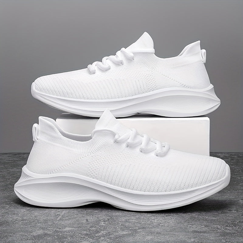 Men's Lace-up Sneakers Lightweight Breathable Sock Shoes