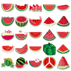 50pcs Watermelon Graffiti Fun Stickers Vinyl Decorative Water Bottles Safety