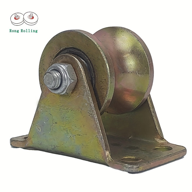 2pcs Sliding Gate Roller U Groove Wheel 45 Steel Material