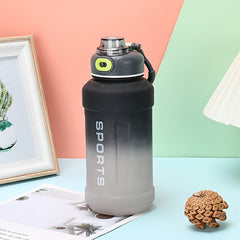 1300ml Gradient Frosted Water Bottle With Straw 44oz Leakproof Portable Cup