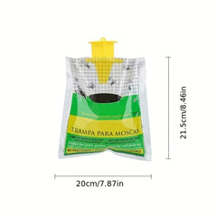 6pcs Outdoor Hanging Fly Trap Disposable Horse Ranch Fly Trap Bag