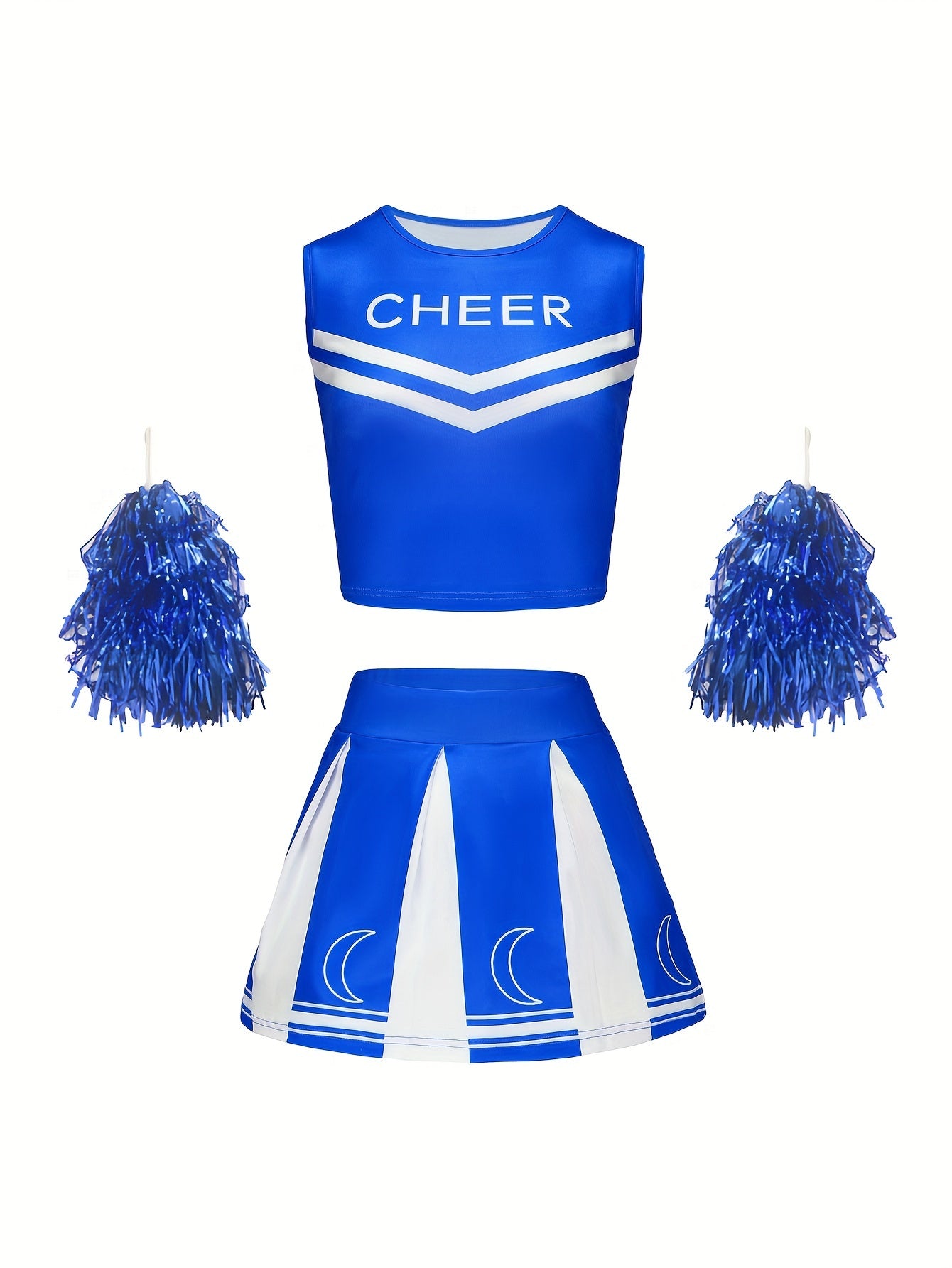 Girls Sleeveless Cheerleader Outfits Halloween Spirit
