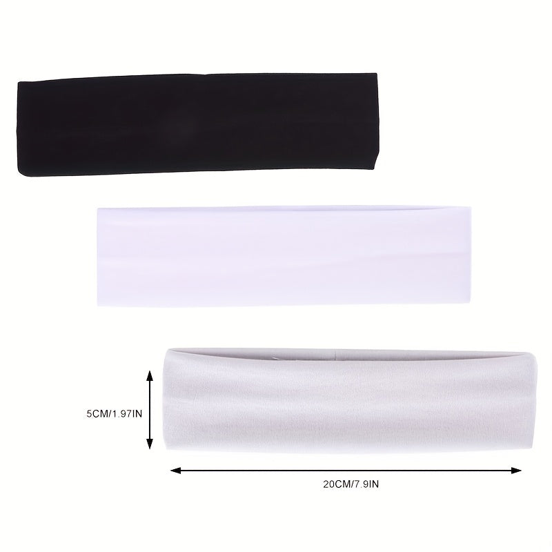 3pcs Yoga Elastic Hair Band Headband Set Hair Accessory