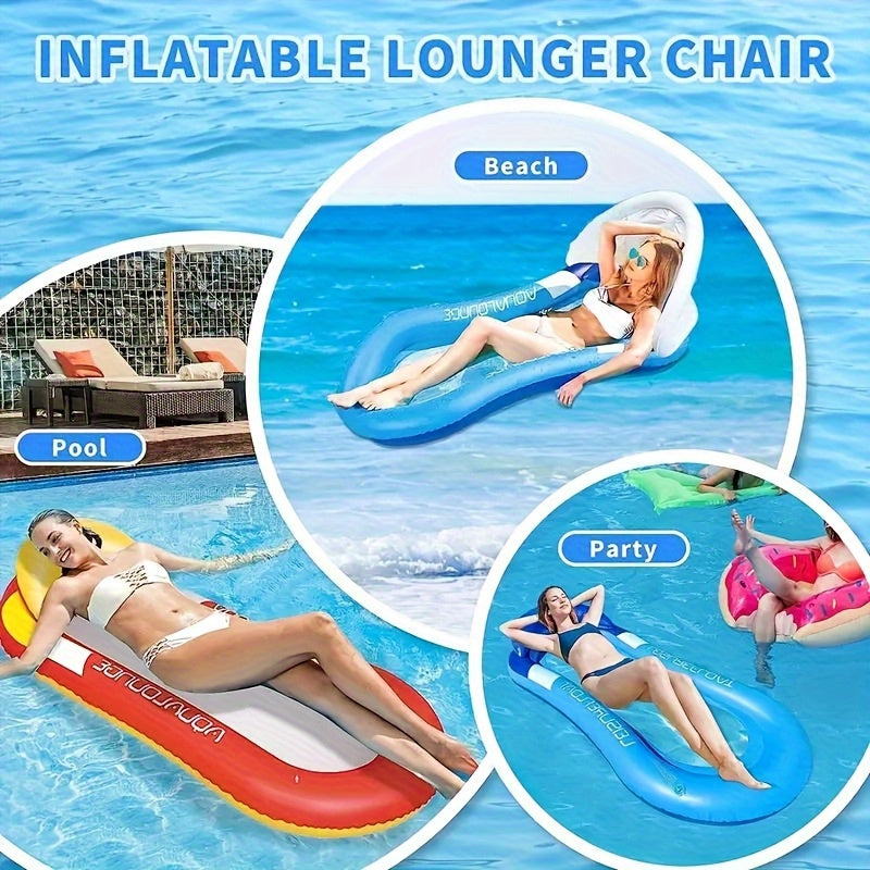 1pc Durable PVC Inflatable Pool Float Mattress