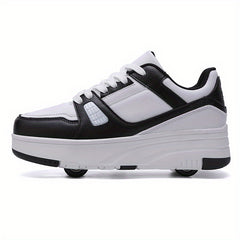 Double Row Girls' Roller Skate Shoes for Outdoor Fun