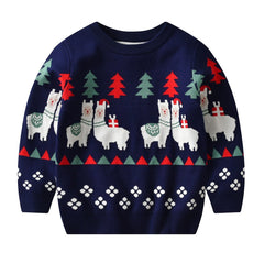 Boys Christmas Alpaca Knit Sweater