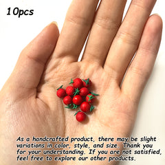 10pcs Clay Veggies & Fruits for 1:12 Dollhouse DIY Scenes