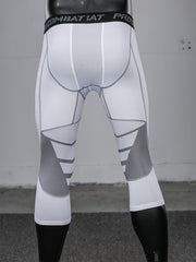 Men's Stretch Long Compression Pants Gym Fitness Leggings