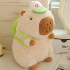 Llama Plush Doll Green Cap Scarf Soft Stuffed Animal Toy