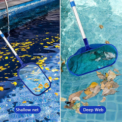 Set of 2 Skimmer Nets with Aluminum Telescopic Pole